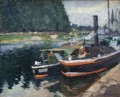 Lastkähne auf pontoise 1872 Camille Pissarro